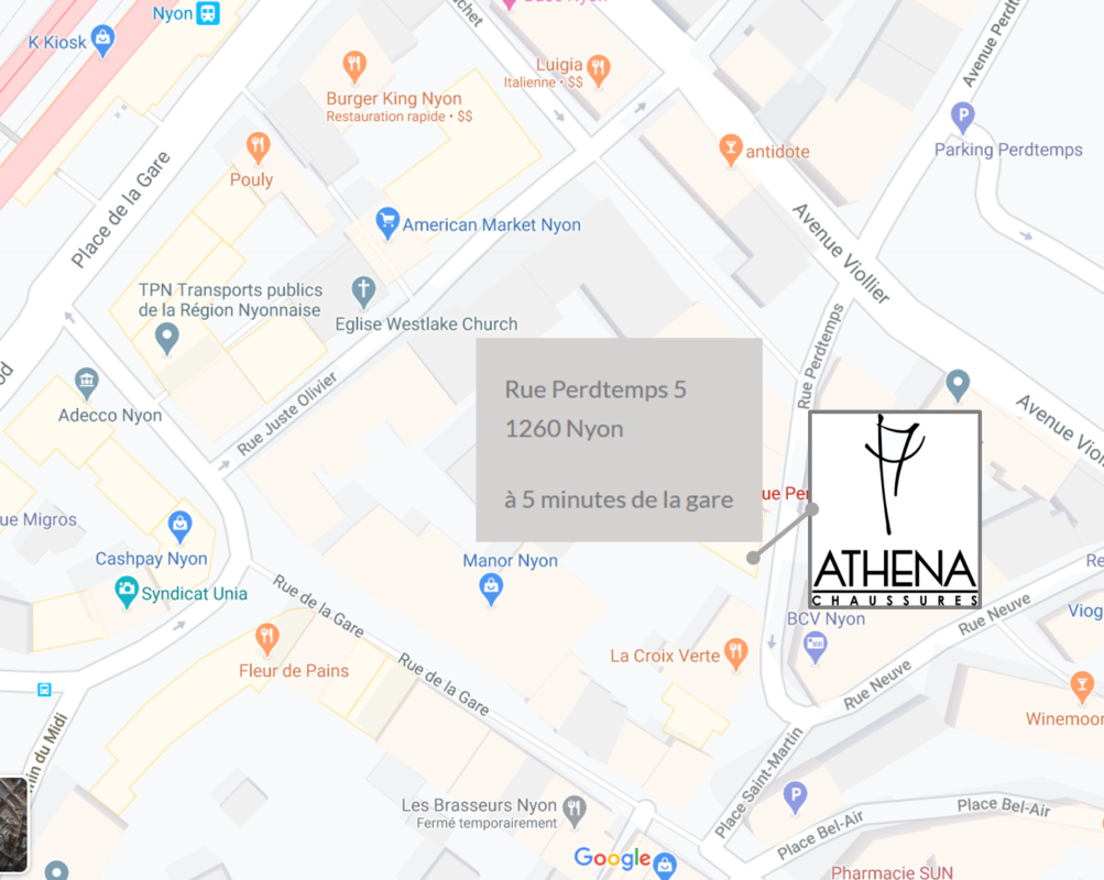 Athena chaussures map